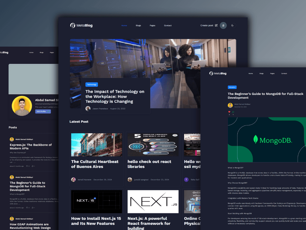 Full Stack Blog Website